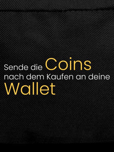 Sende Coins an deine Wallet