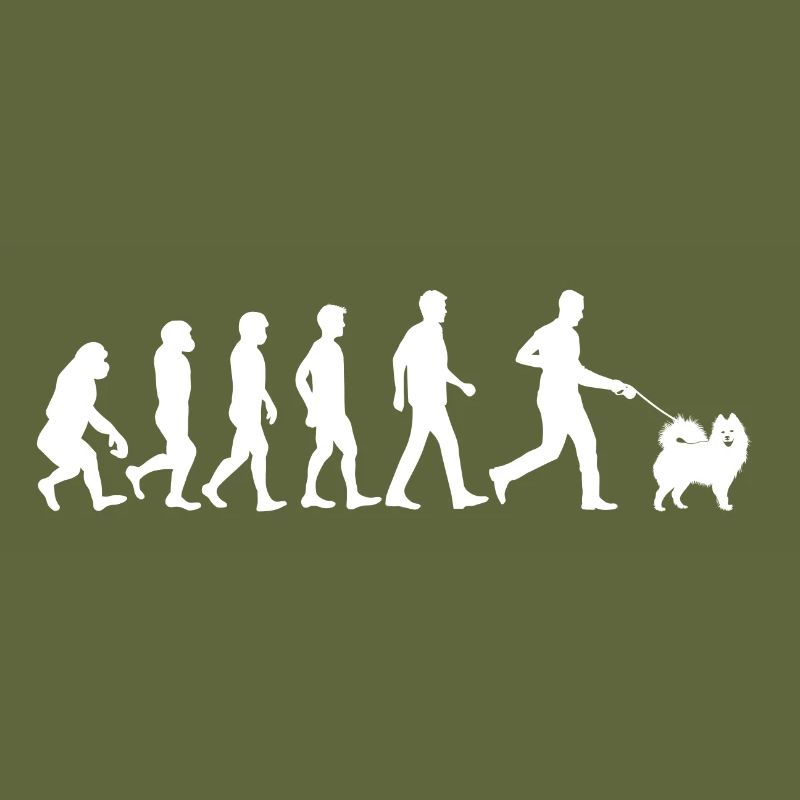 Samoyed Hund Evolution Hundebesitzer