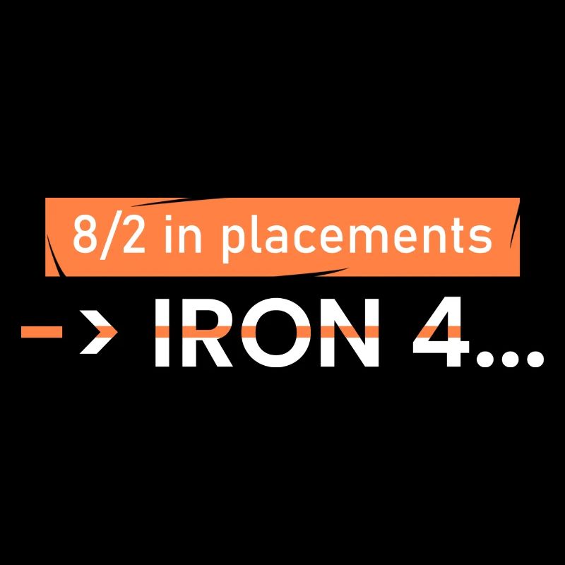 8/2 in placements -> IRON 4