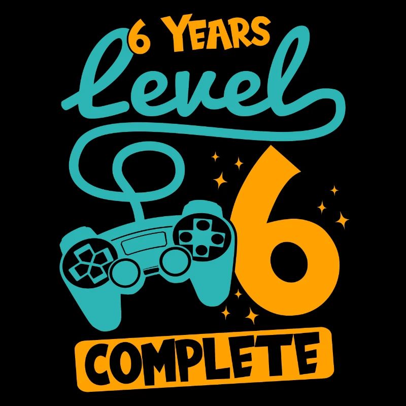 6e anniversaire niveau 6 cadeau complet de 6 ans