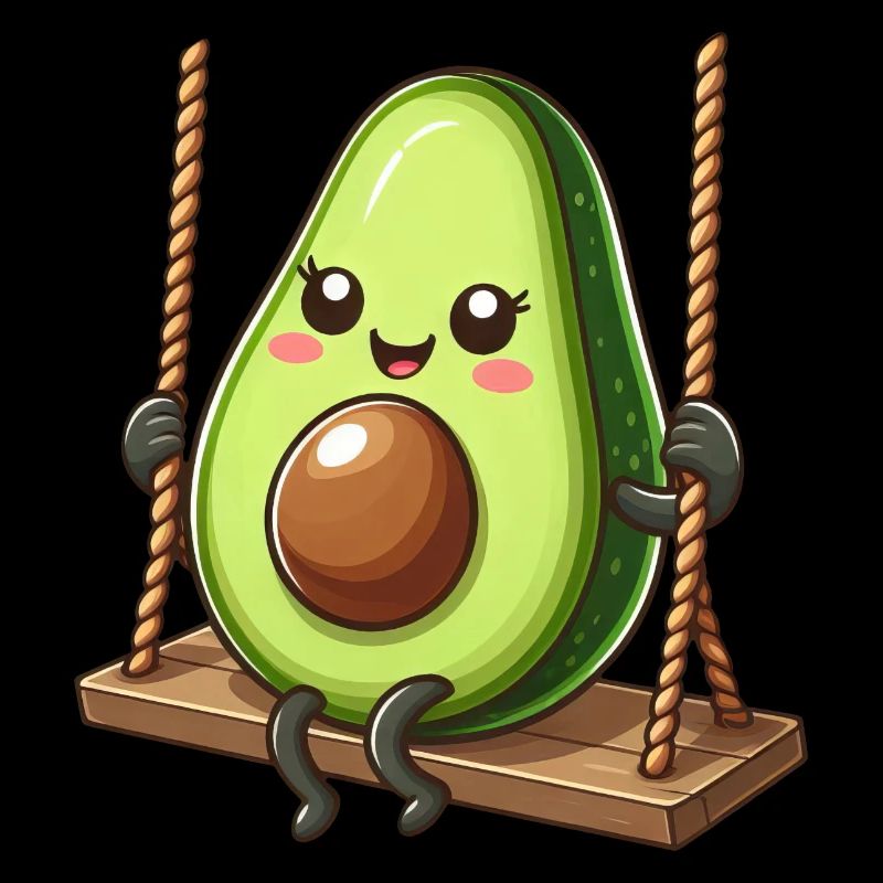 Mignon avocat se balançant terrain de jeu bande dessinée bande dessinée