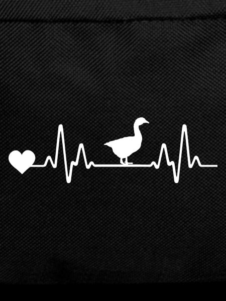 Heartbeat ECG Line Goose Geese