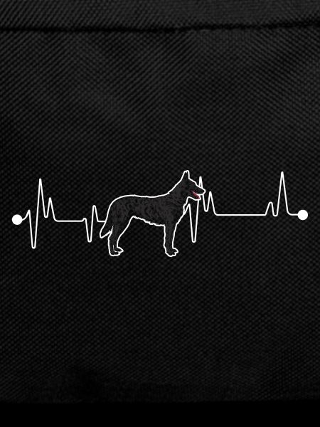 Black German Shepherd Art Heartbeat