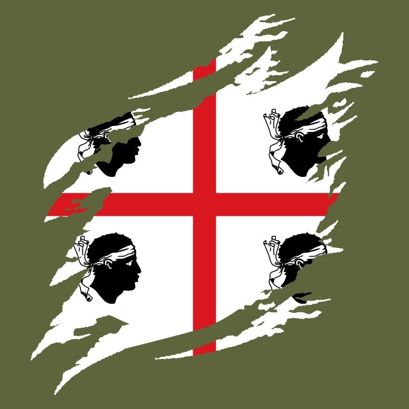 Drapeau de la Sardaigne Drapeau sarde Drapeau de la Sardaigne