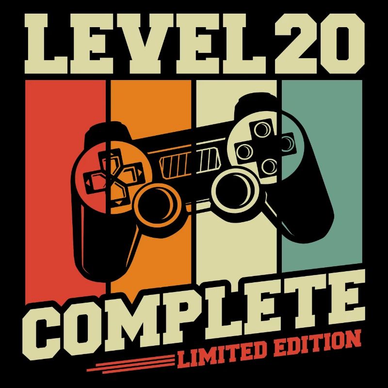 20 Geburtstag Geschenk - Level 20 Complete