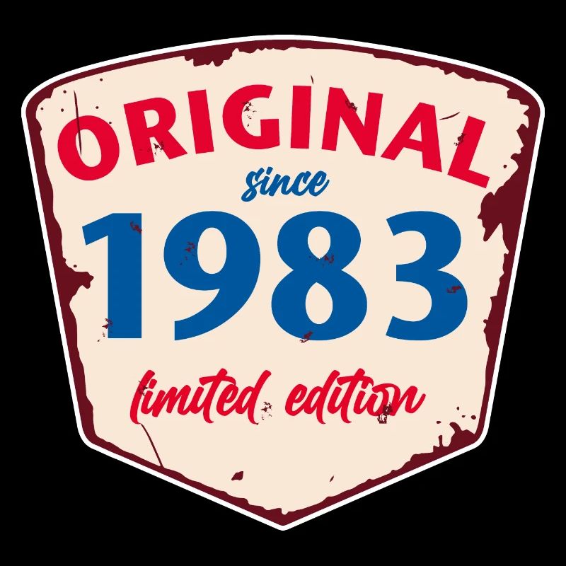1983 Blechschild - limeted edition - Vintage