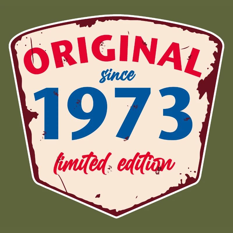 1973 Blechschild - édition chaulée - Millésime