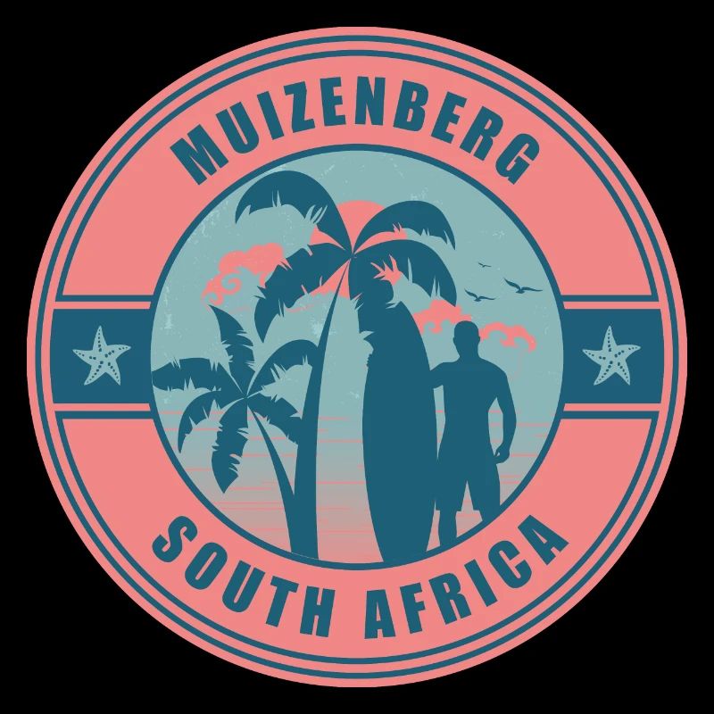 Muizenberg Südafrika Sommer Surf Design