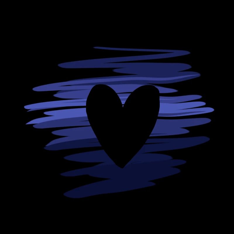 pattern symbol blue heart love
