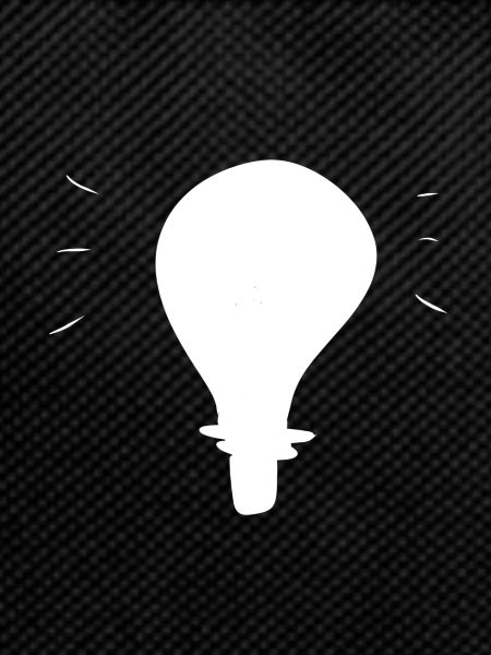 light bulb light symbol glow