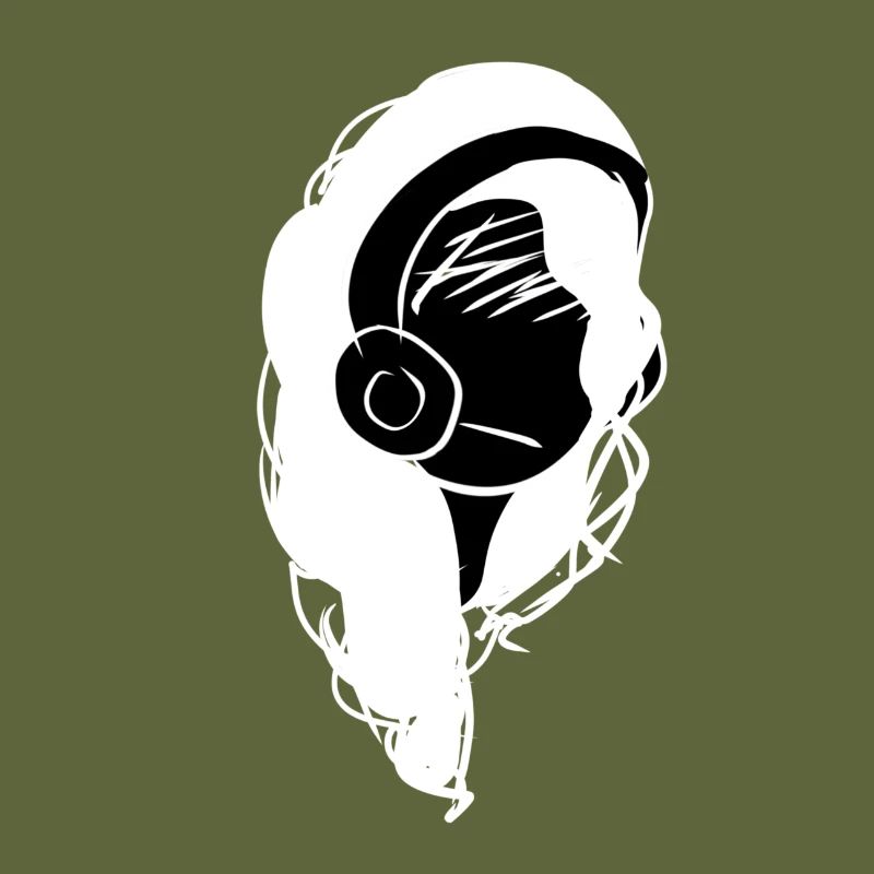 kopfhörer musik kopf traurig