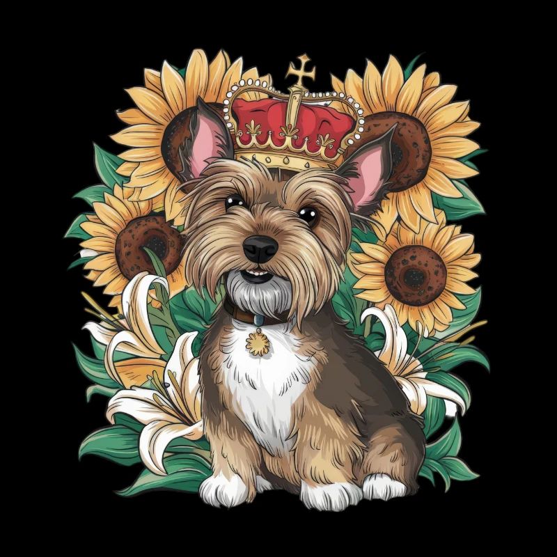 Conception de dessin animé mignon avec Norfolk Terrier