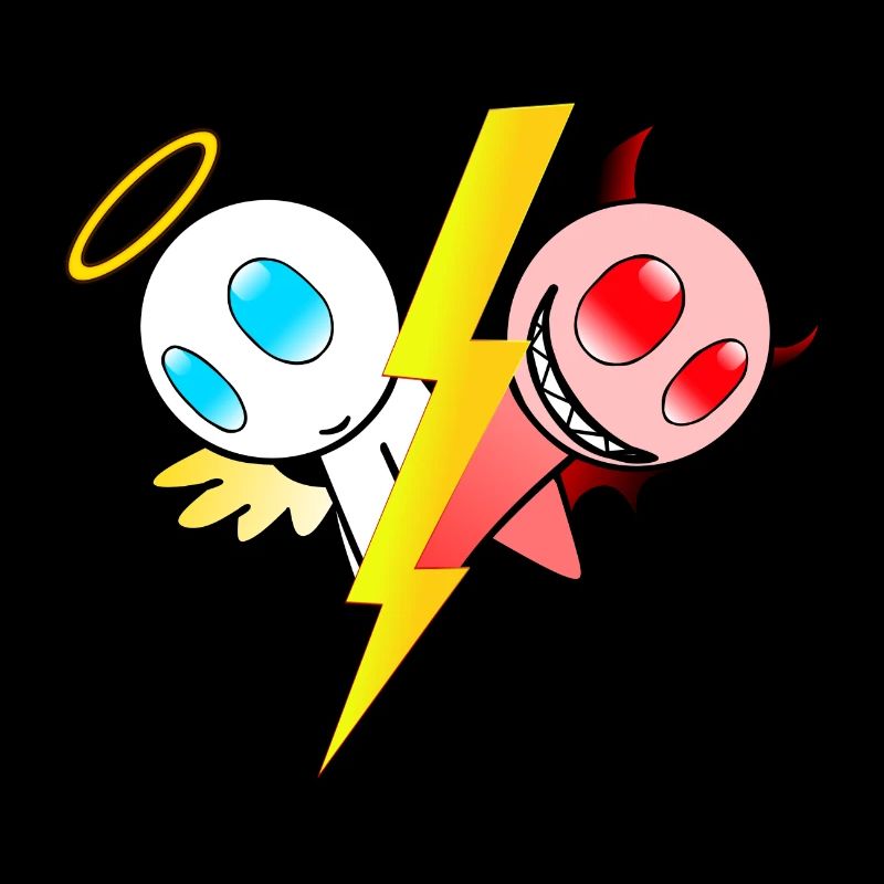 Engel oder Teufel. Gut oder böse. Lieb oder frech