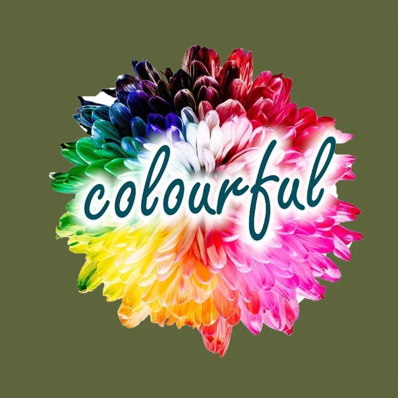 Regenbogenblume Farbexplosion