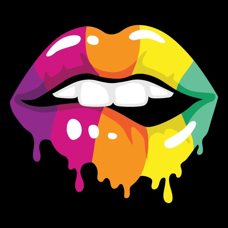 Farbige Lippen