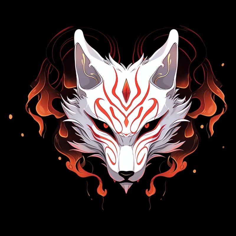 Kitsune-Maske
