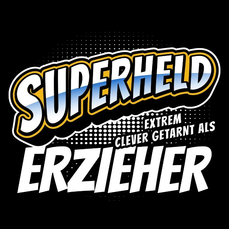 Superheld, clever getarnt als Erzieher