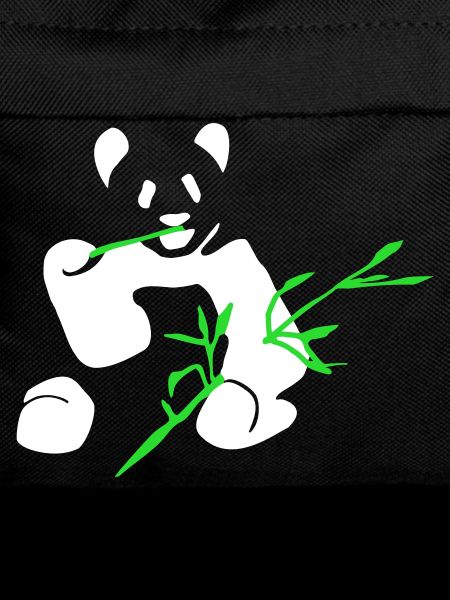 Panda with bamboo