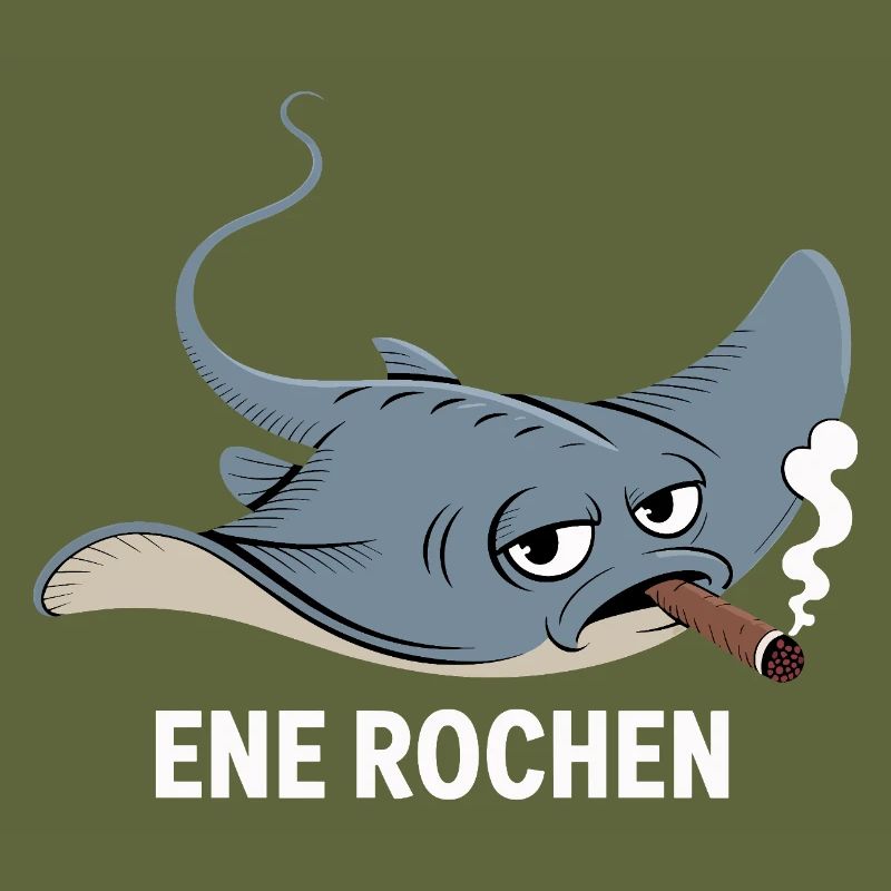 Ene Rochen Raucher Spruch Zigarette Kippe Rauchen