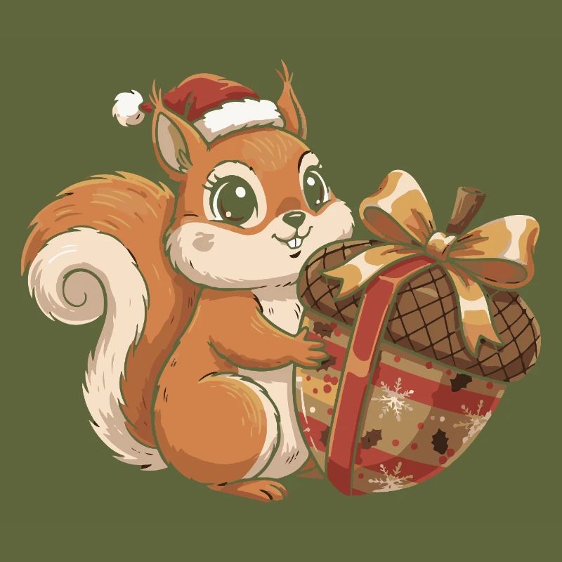Winter Joy Squirrel Gift