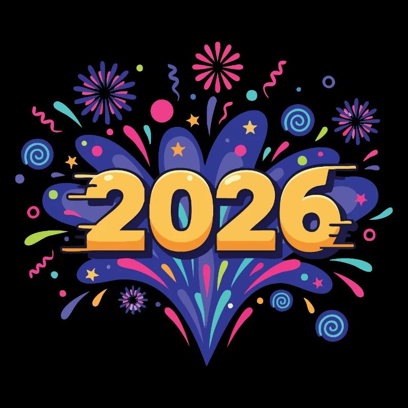 Fête du réveillon du réveillon des feux d’artifice 2026