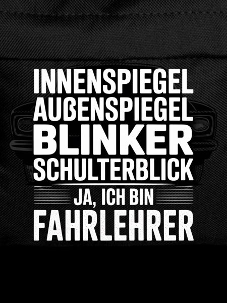 Fahrlehrer Spruch Schulterblick