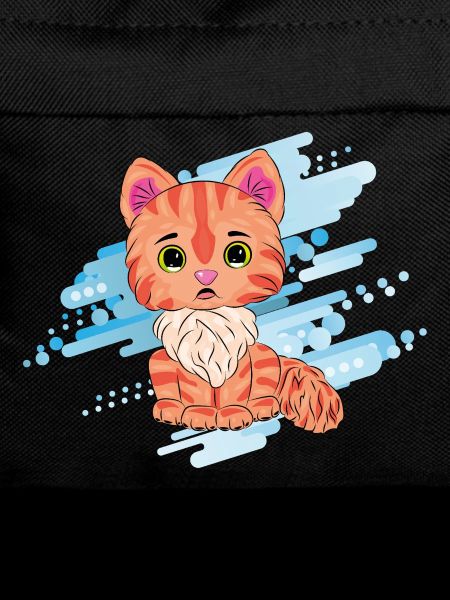 Cute orange cat with scarf