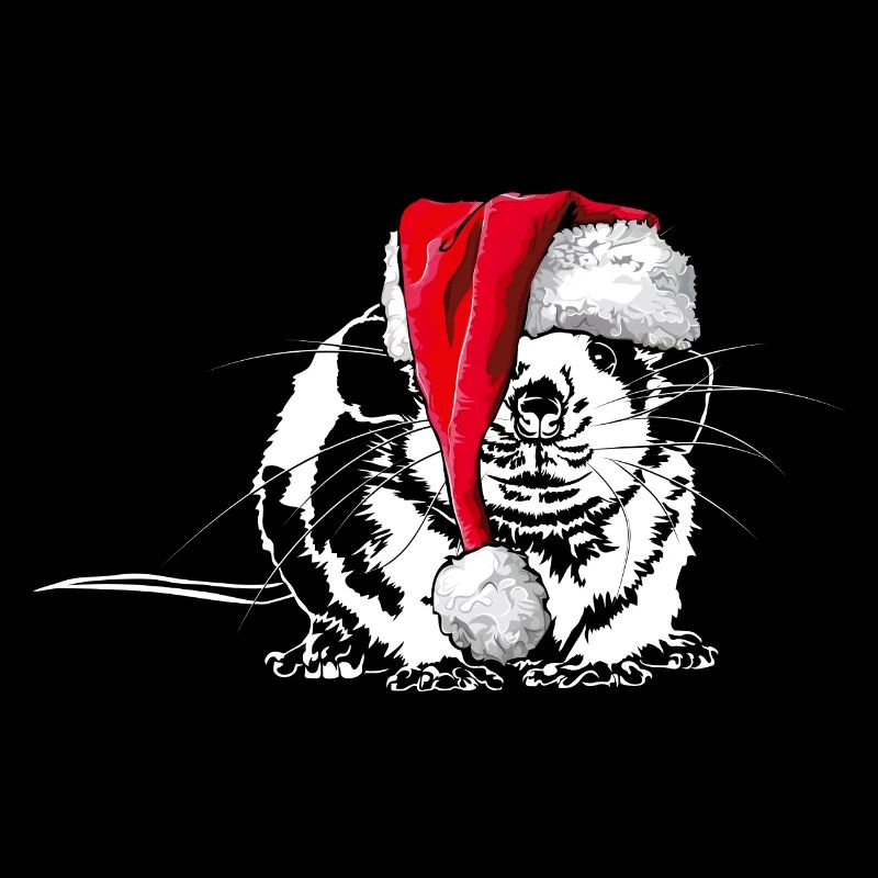Santa RAT Christmas Rat Mouse Wilsigns
