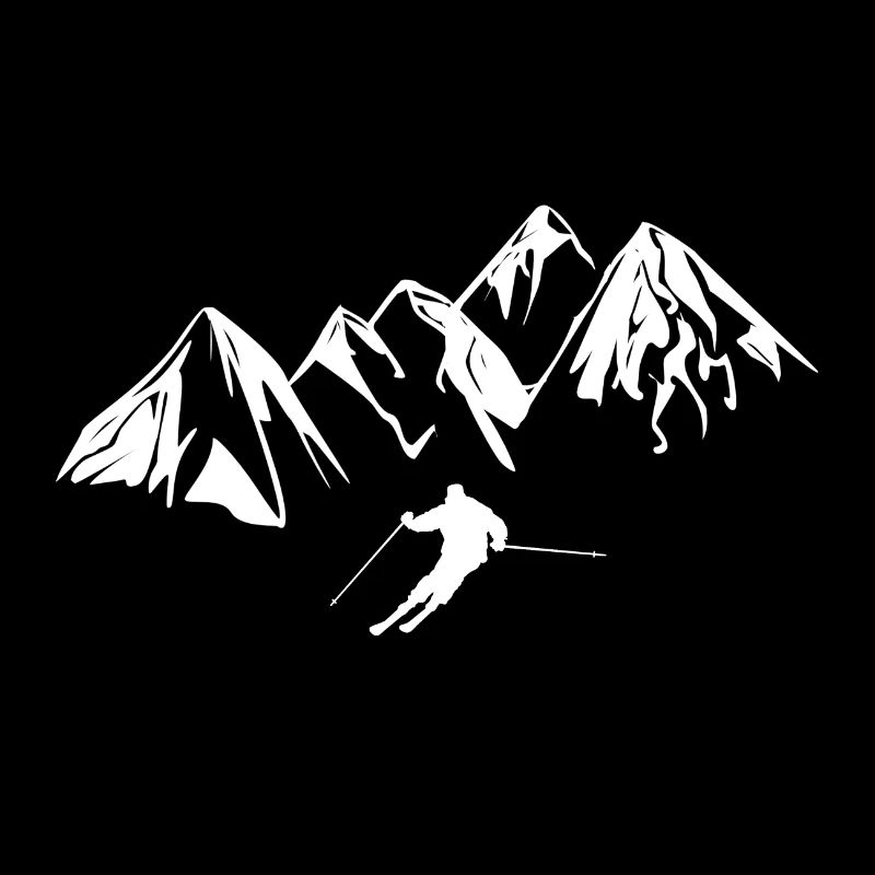 skifahrer berge