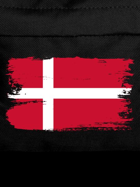 Denmark Flag Grunge Cross Brush