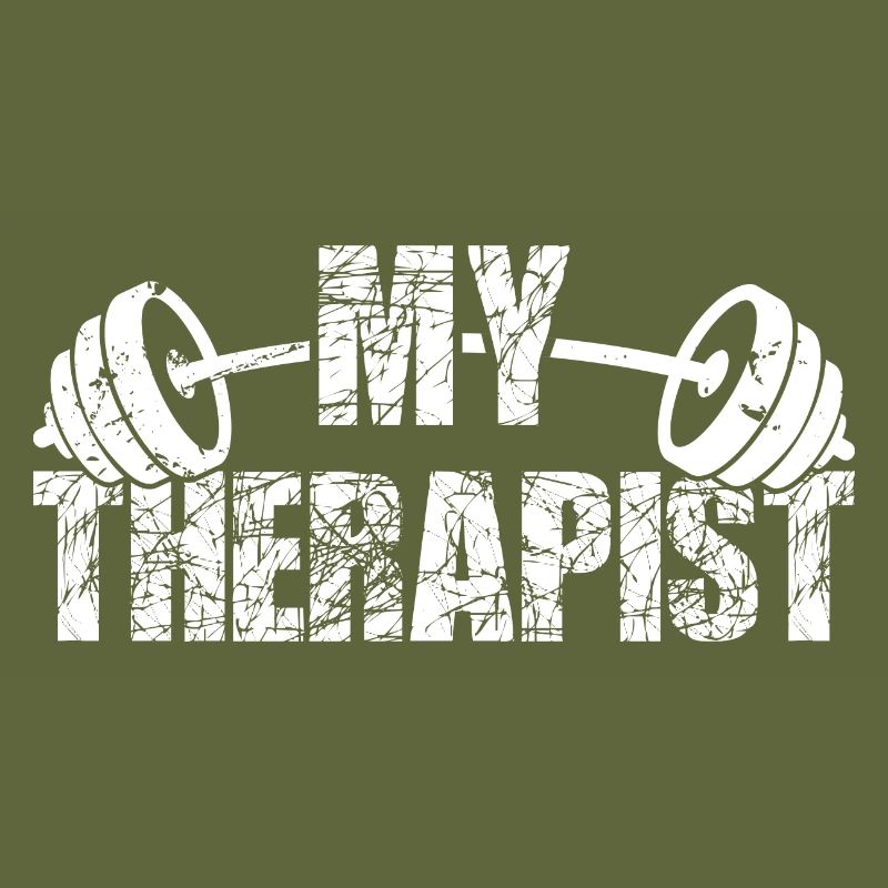 My Therapist Langhantel Bodybuilder Spruch