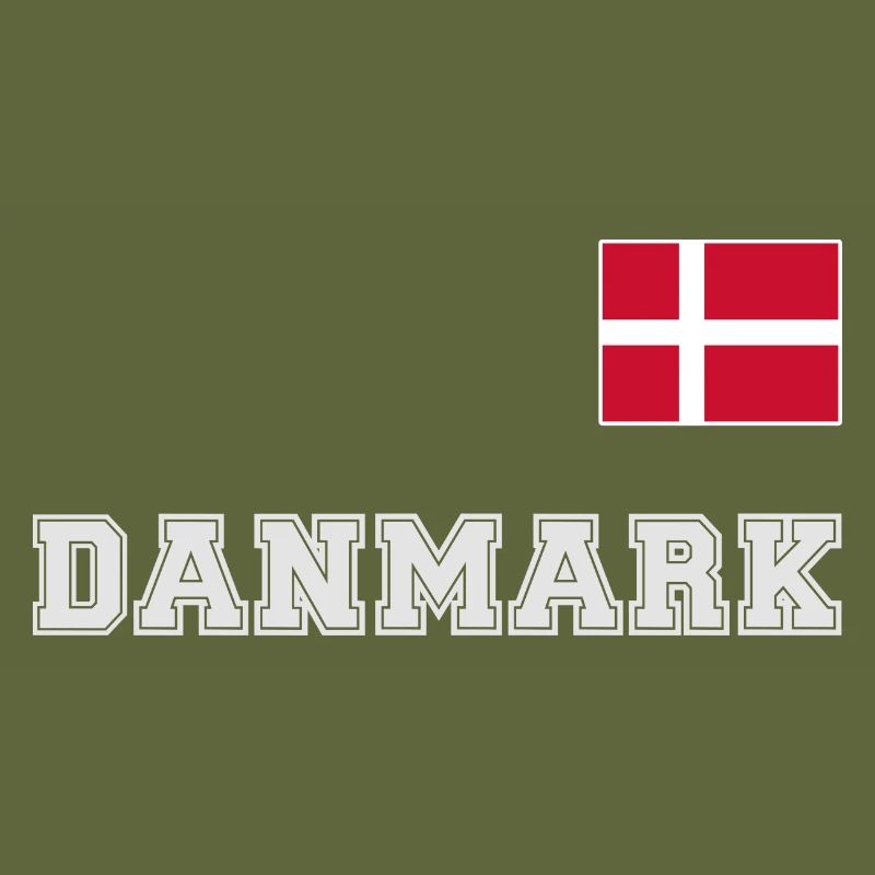 Look maillot du Danemark – DANMARK avec drapeau