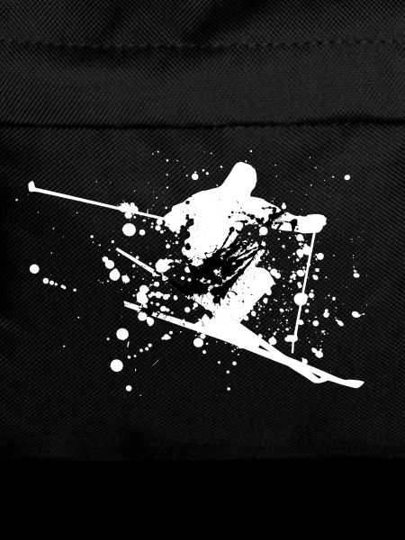 Skier Ski Freestyle Minimal Art