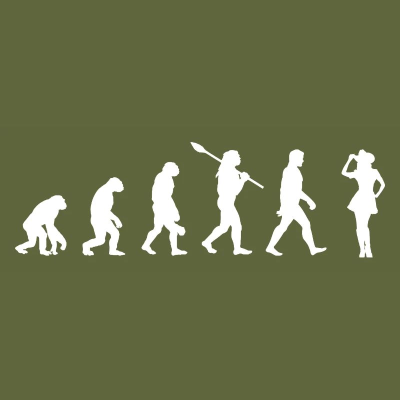 avec jupe - Evolution de l’homme