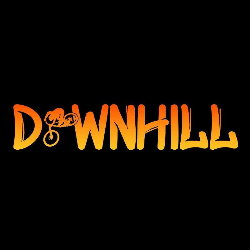 Downhill mit Biker