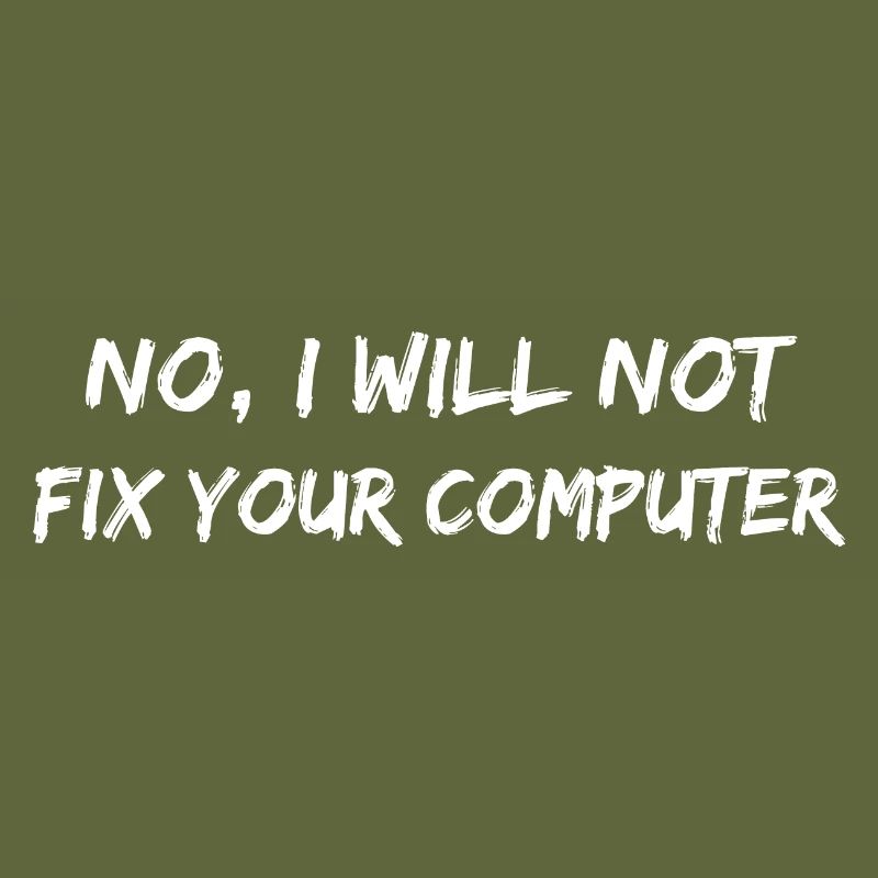 No will not fix your computer. PC Nerd Funny