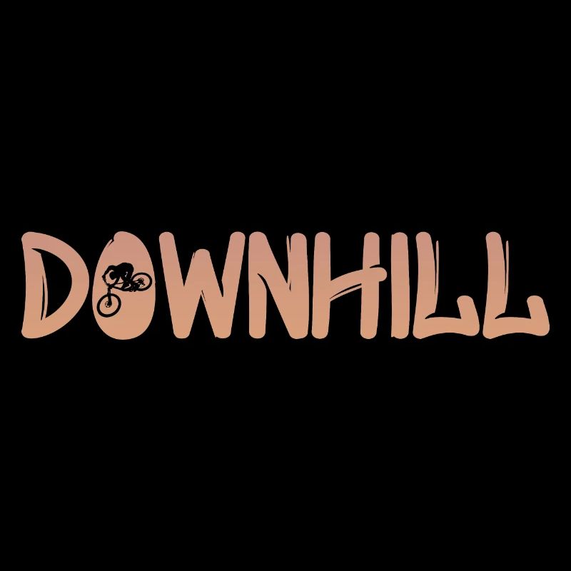 Downhill mit Biker