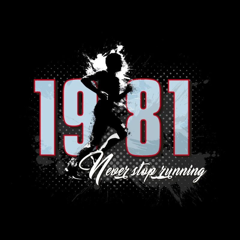 Course, anniversaire, jogging, 1981
