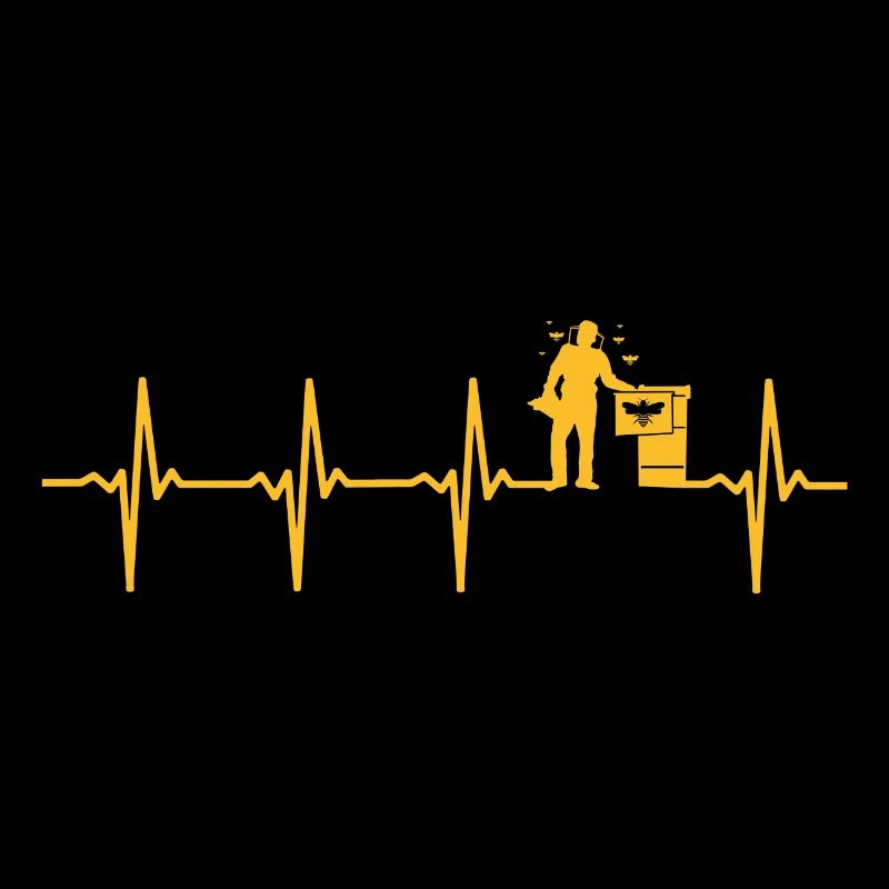 Beekeeper heartbeat beekeeper t-shirt bees