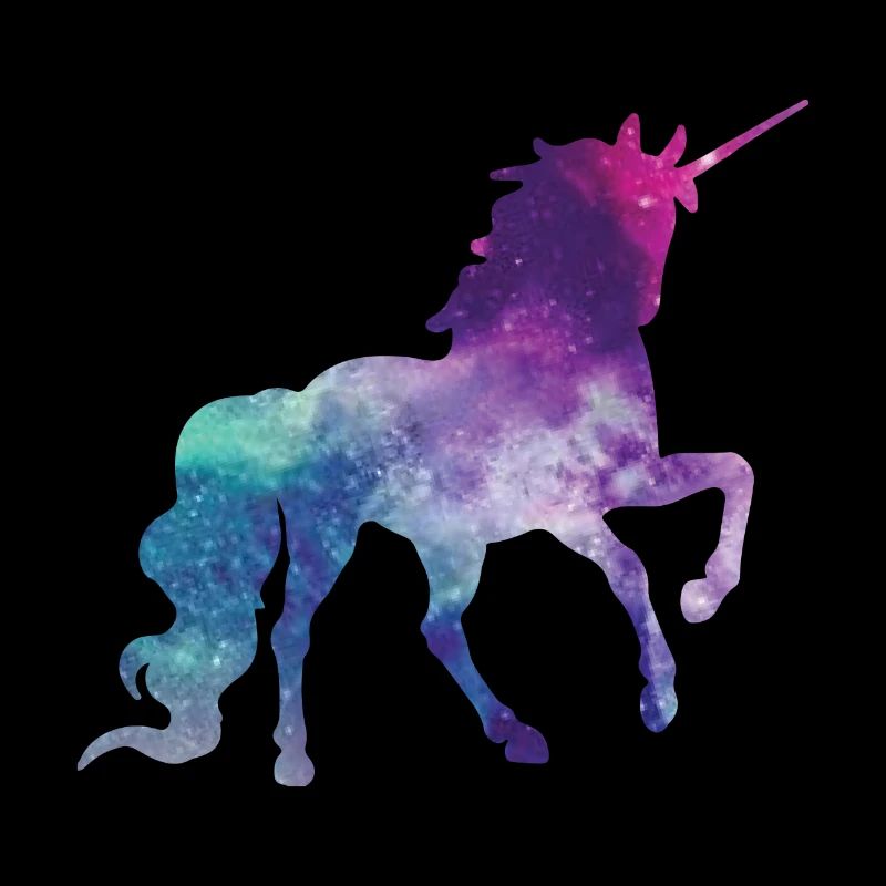 Licorne Silhouette Univers étoiles infini