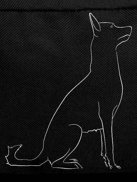 Stylized Belgian Shepherd Malinois dog
