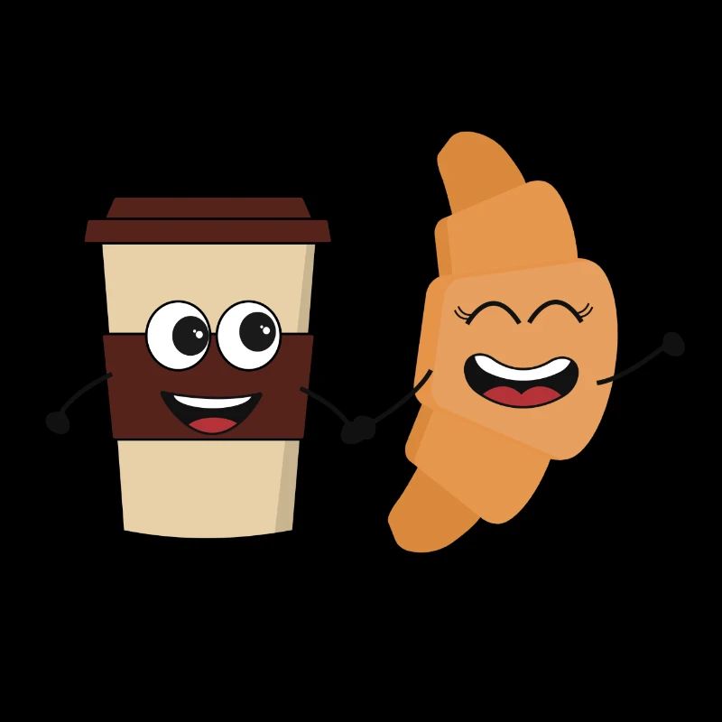 Coffee and croissant