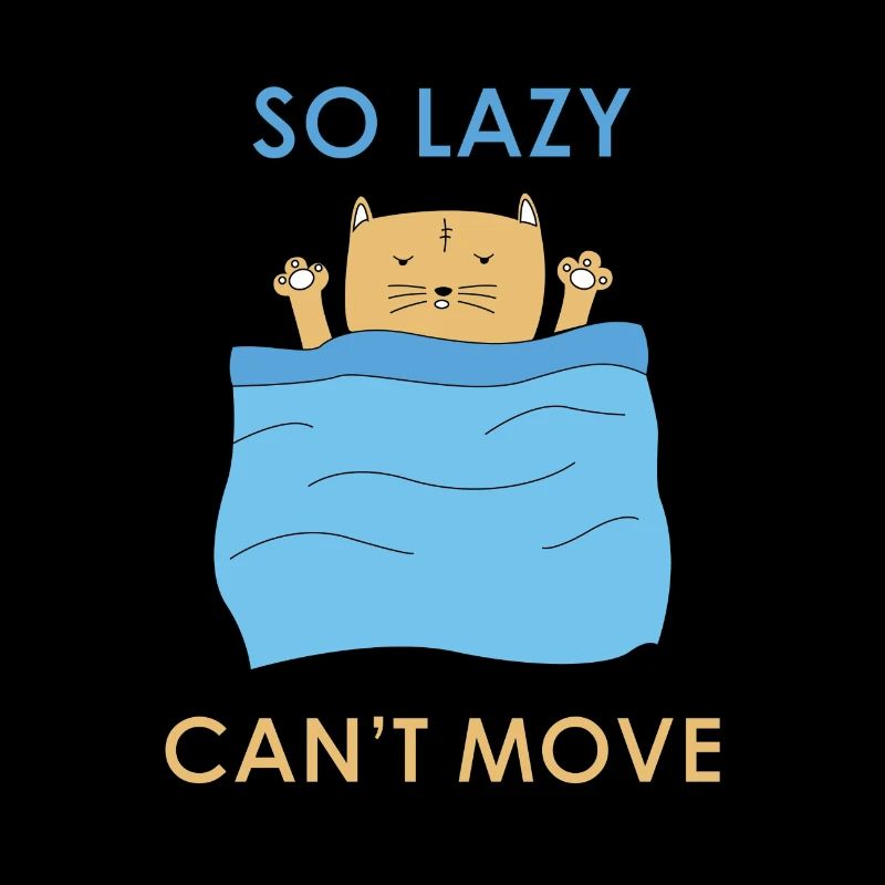 Lazy cat! A great gift for long sleepers.