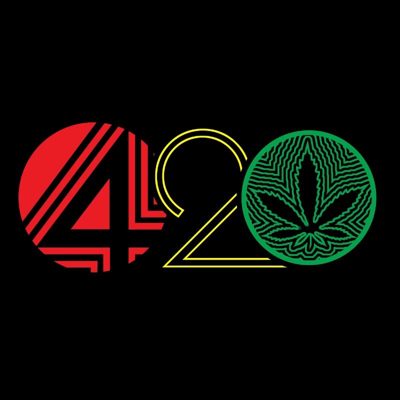 420 with cannabis hemp leaf