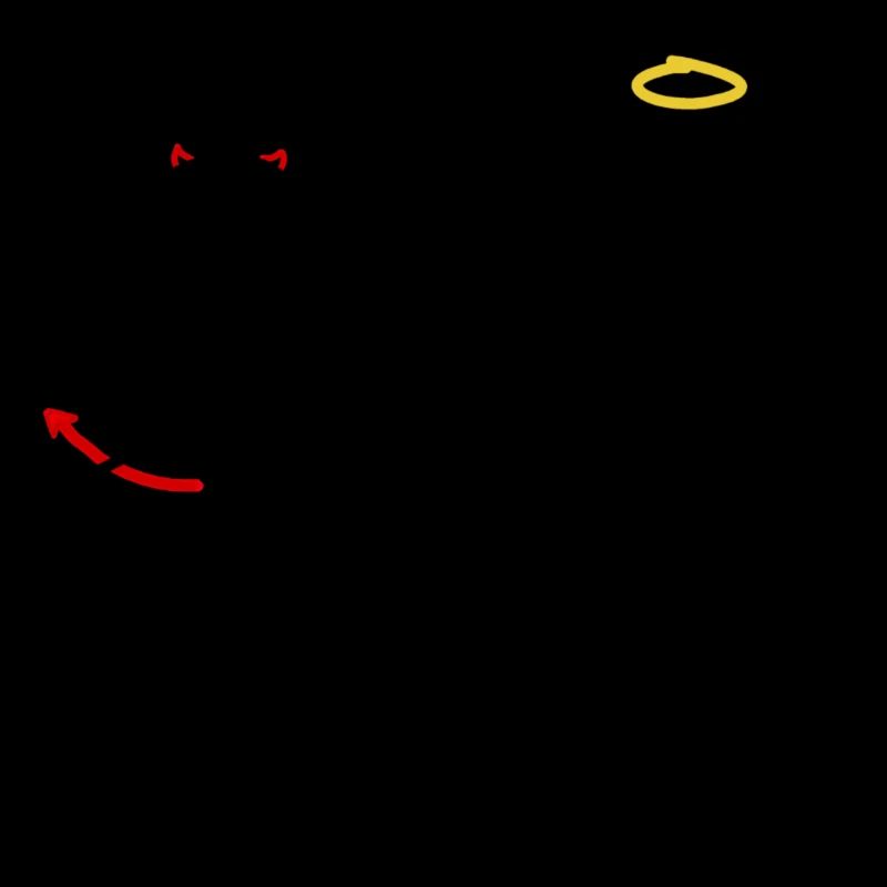 Angel devil god bible funny comic stick man