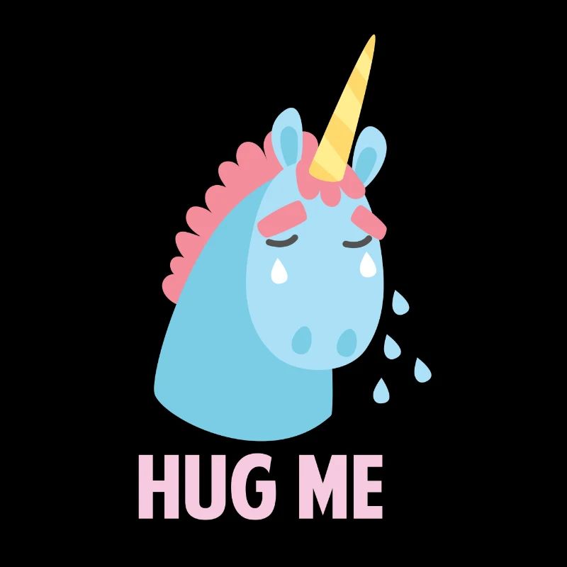 Unicorn Cries Sad Gift Embrace