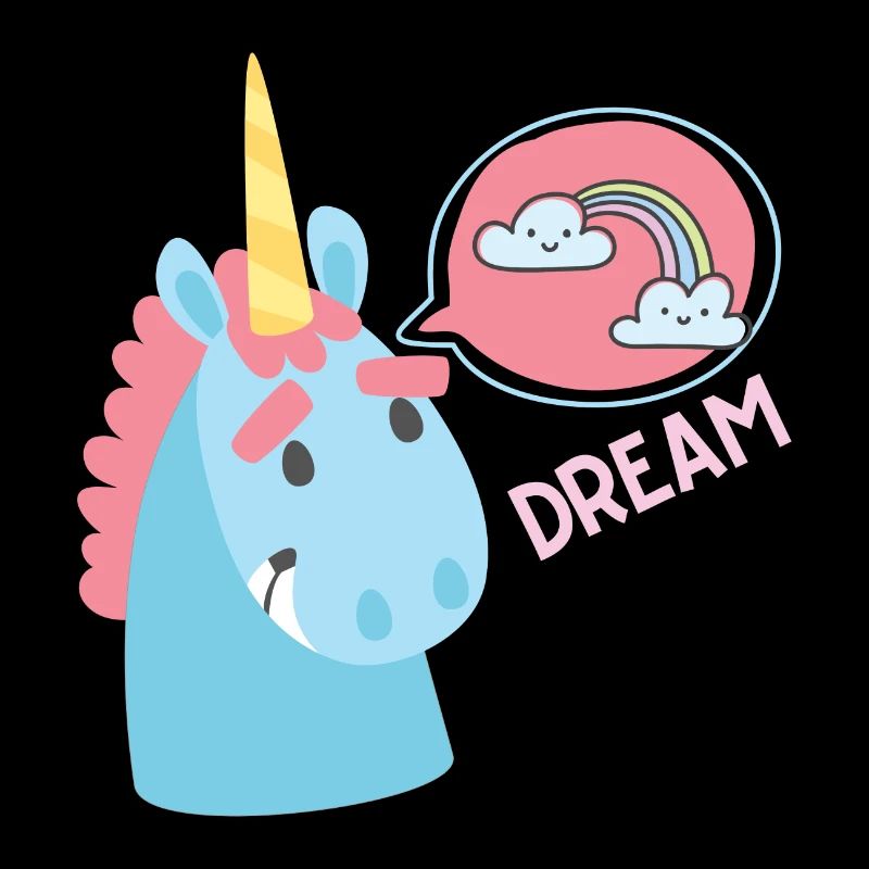 Unicorn Dream Rainbow Gift Funny