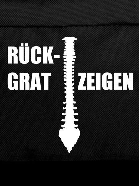 Rückgrat Zeigen