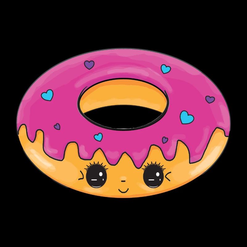 Süßer Donut mit Augen