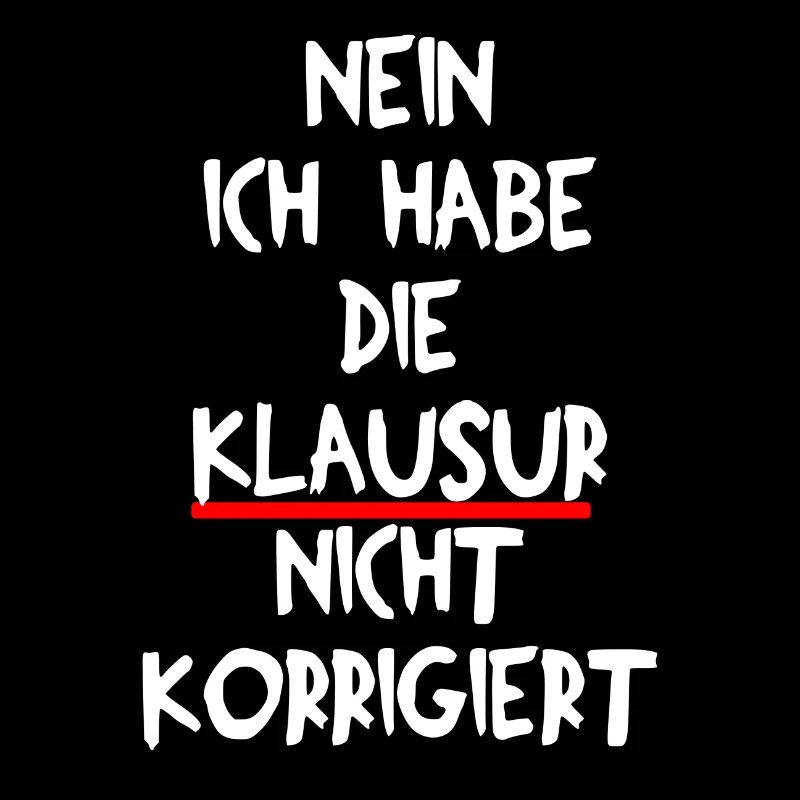 LEHRER KLAUSUR EXAM ABITUR SCHULE UNTERRICHT FUN